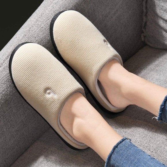 New Women’s Memory Foam House Slippers Beige​ - Picture 7 of 7
